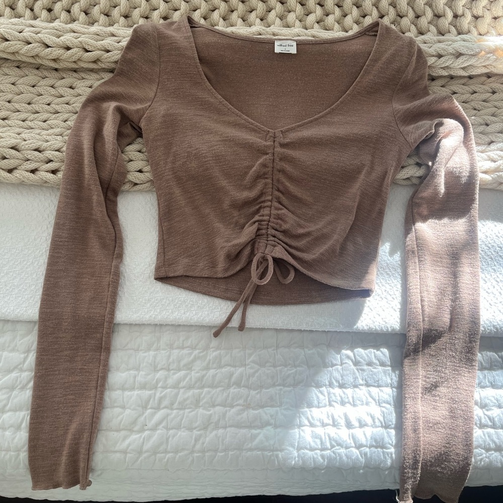 Aritzia. Wilfred sweater with sinching.